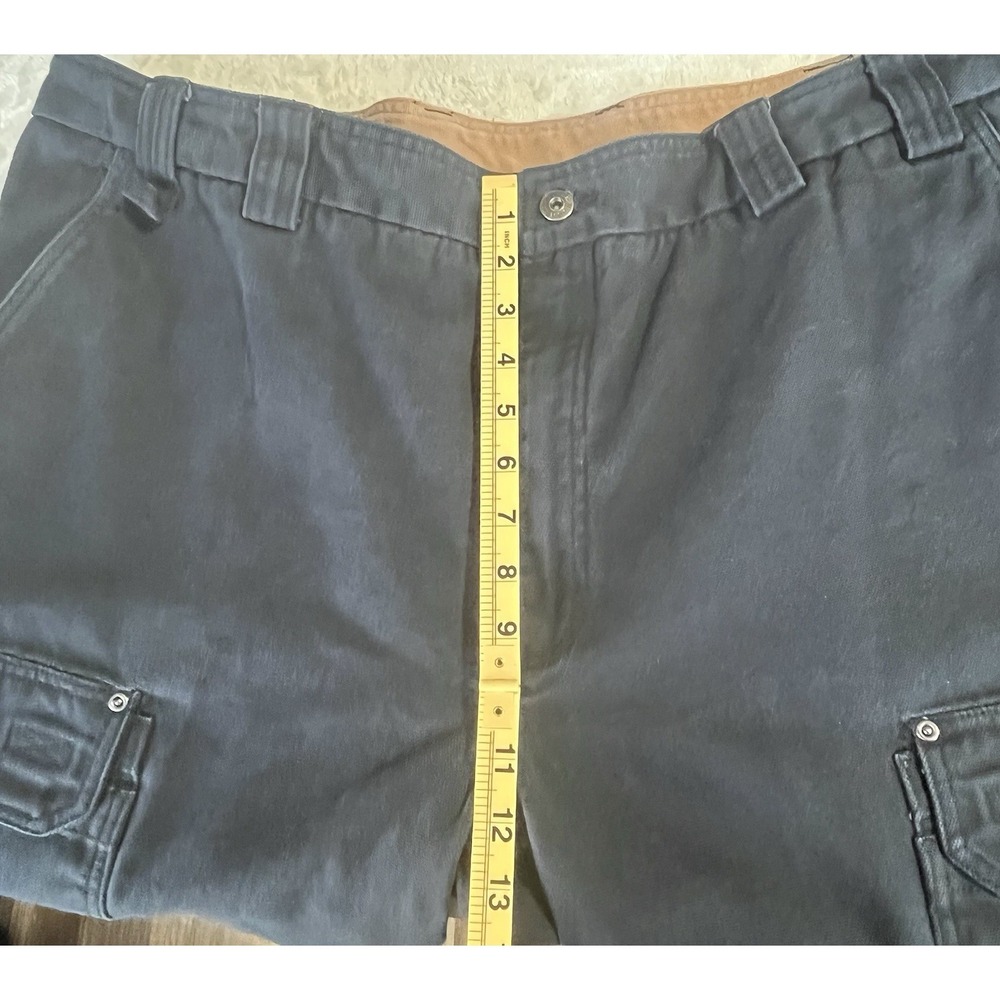 Duluth Trading Co Cargo Pants Mens 34x34 Black Fire Hose Cotton Workwear Utility - Picture 8 of 16